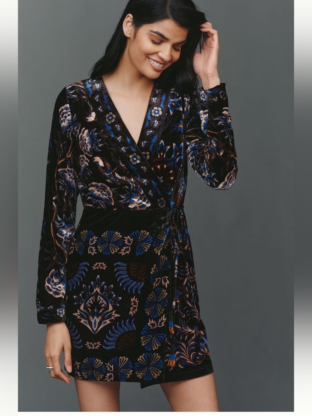 FARM Rio Arabesque Wrap Mini Dress